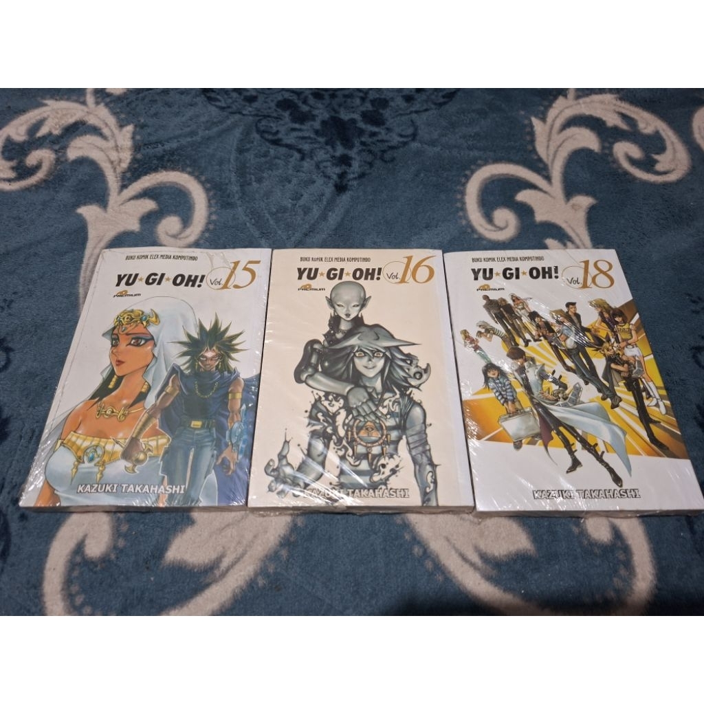 Komik Yugioh Premium vol 15, 16, 18 Segel