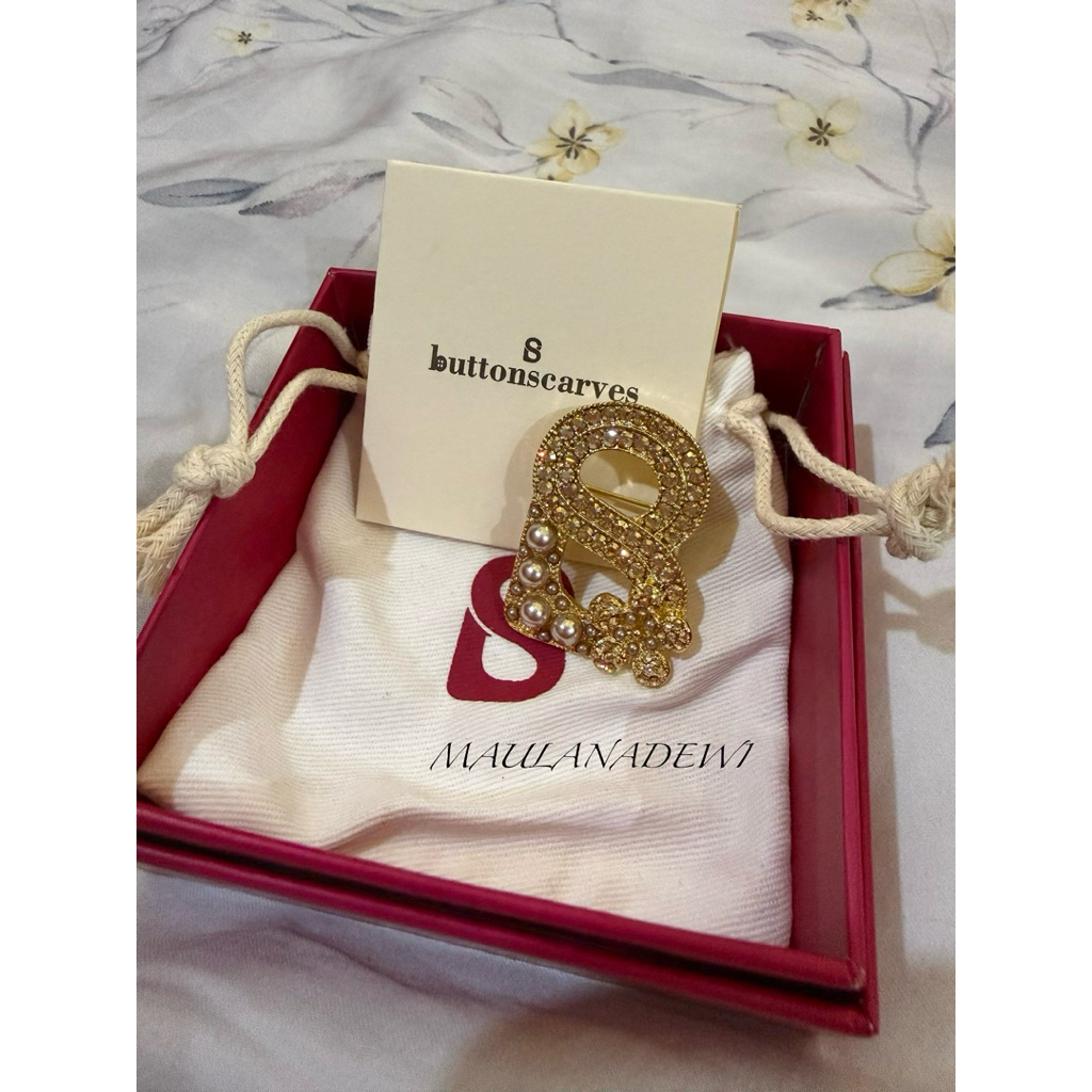 buttonscarves brooch original 100 % / bros asli buttonscarves