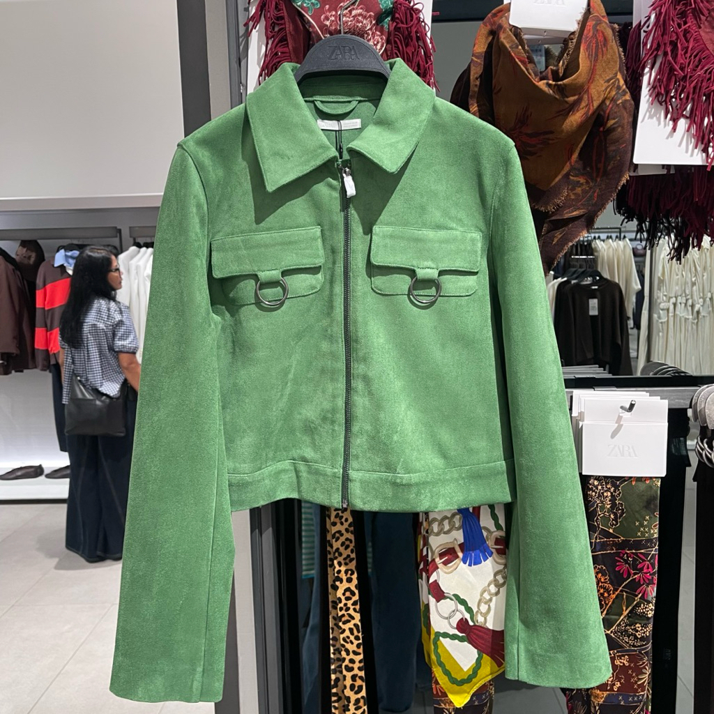 Jaket Suede ZARA Women Jastip (jasa titip)