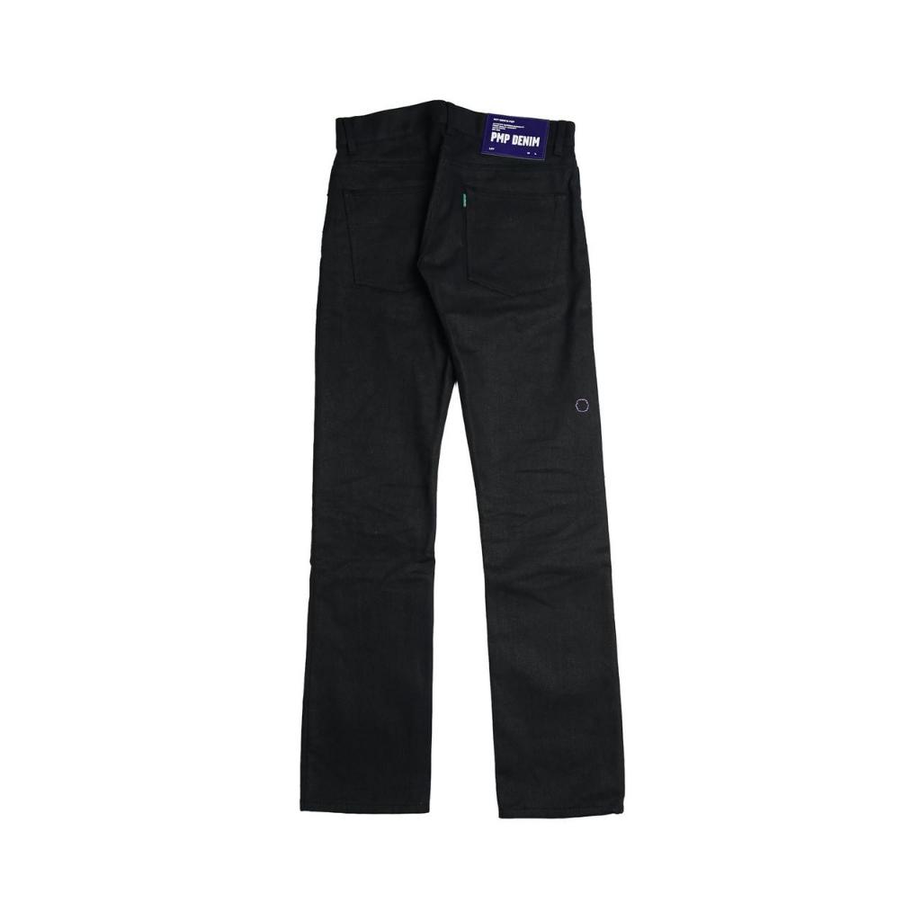 Pot Meets Pop - Pmp Denim (Slim Straight) Pipes Black - Celana Jeans Panjang - 12Oz