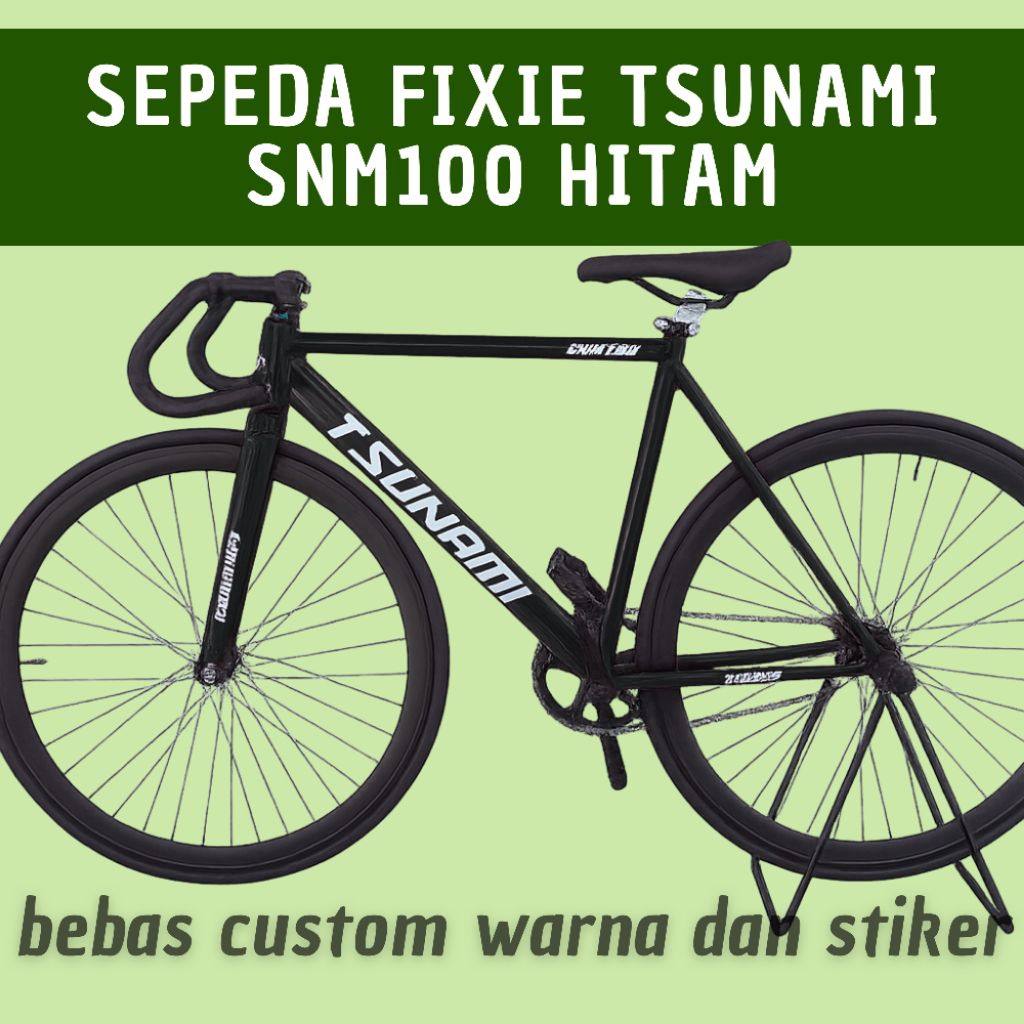 Fullbike Fixie Tsunami SNM100 Hitam