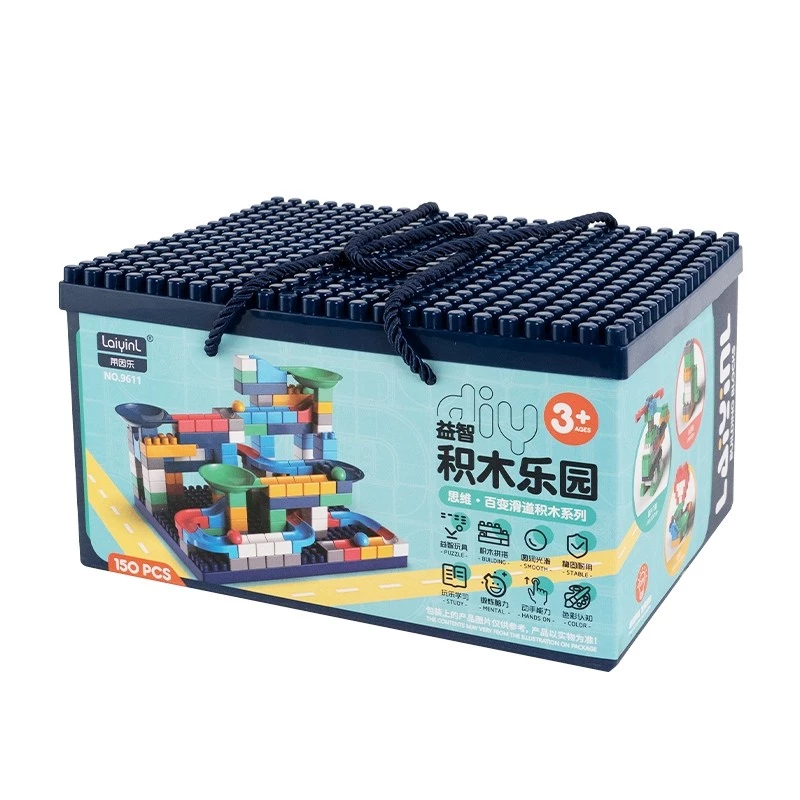 Mr. man - 150 pcs puzzle building blocks/mainan balok susun anak DIY