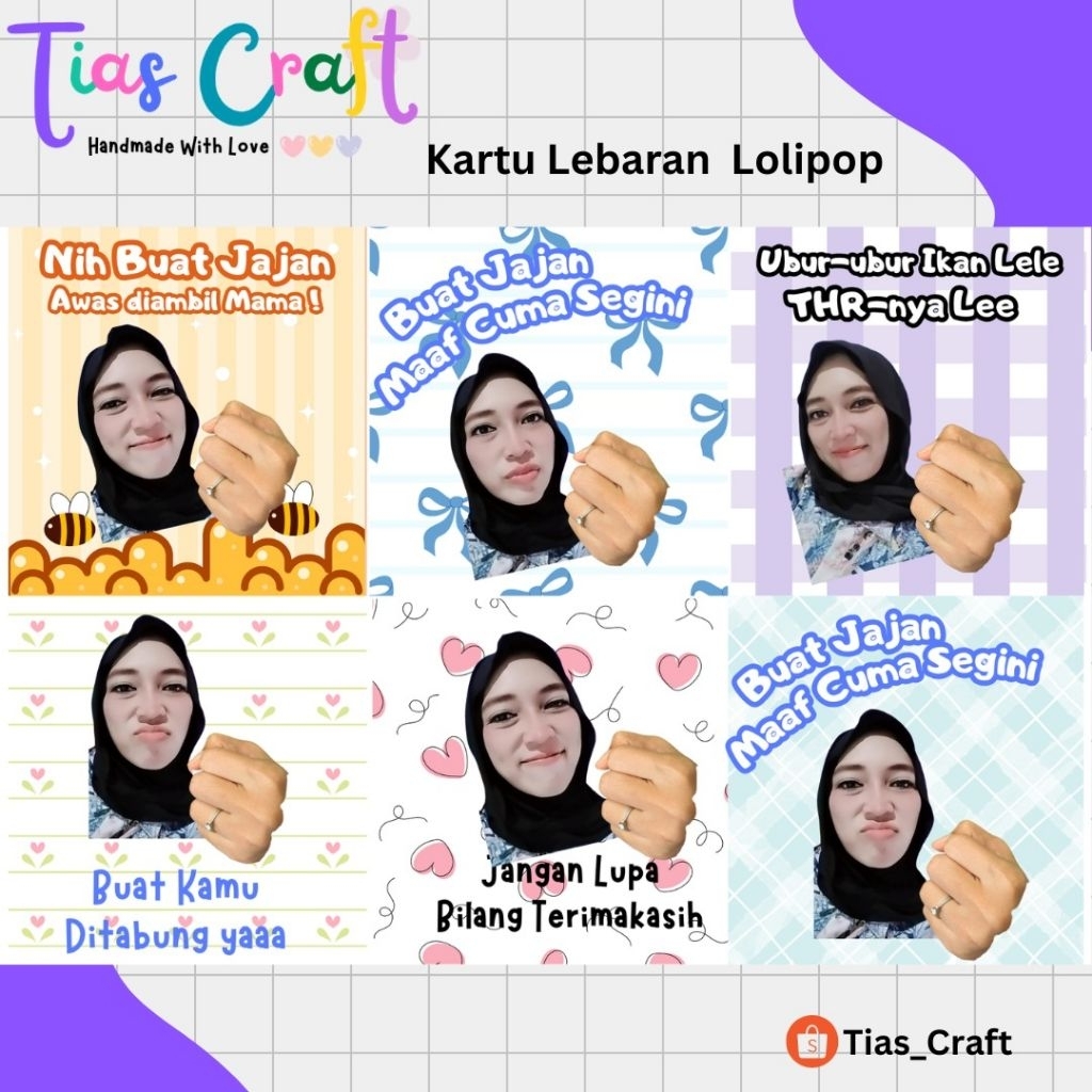 Amplop Lebaran/ kartu lolipop