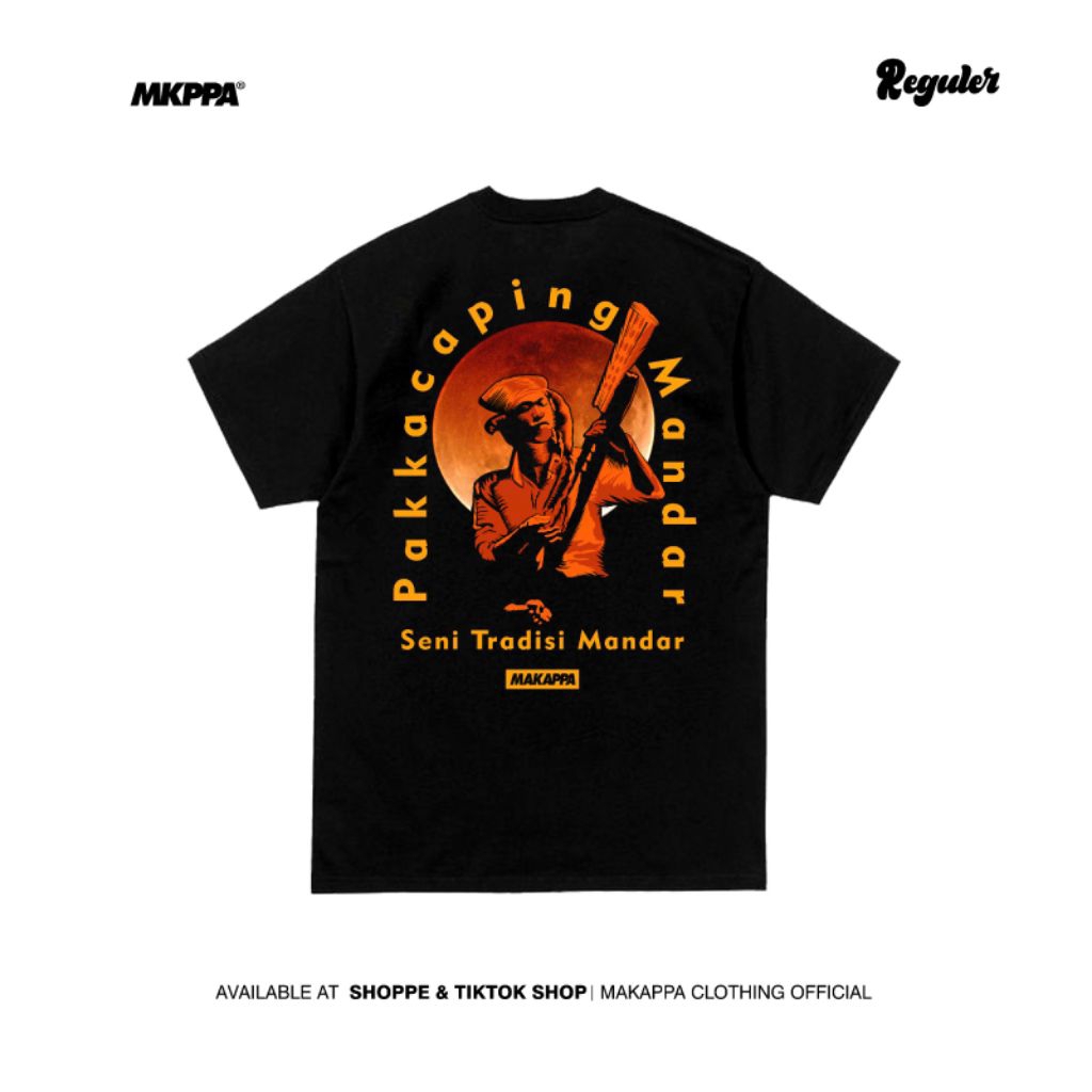 Kaos PAKKACAPING(Musik Tradisional Mandar)|Kaos Brand Lokal Original|Kaos Distro|Kaos Pakaian Pria P