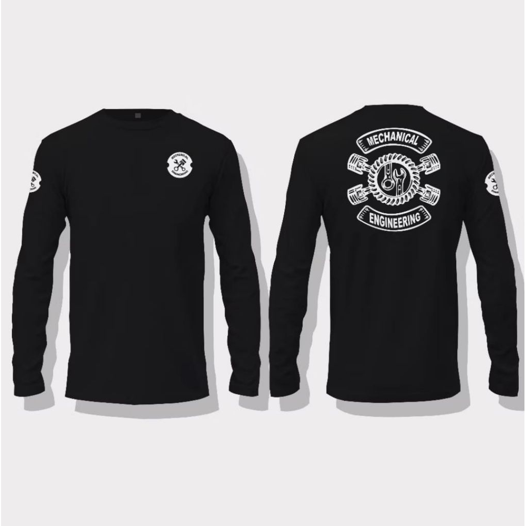 kaos Lengan Panjang Mechanical Engineering Desain terbaru T-shirt Unisex