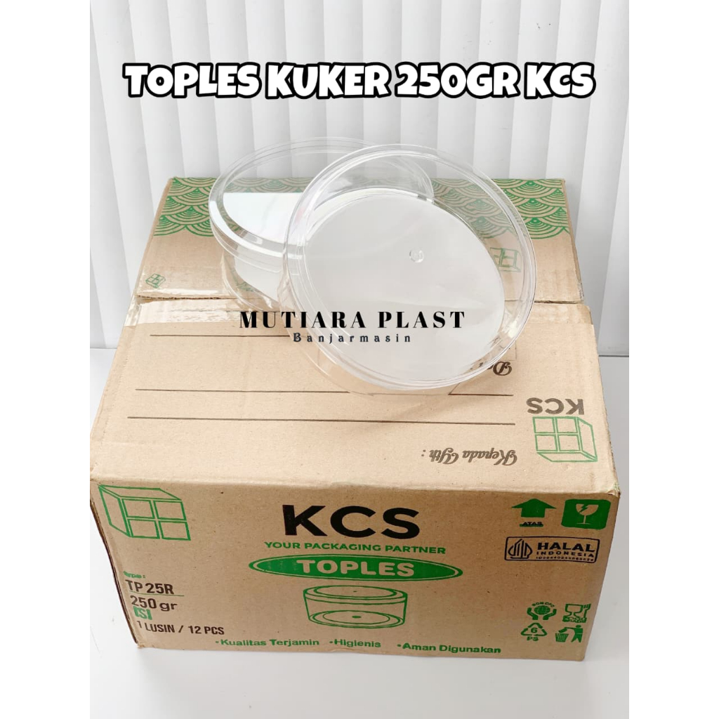Toples Kue Kering Plastik 250Gr/500Gr Bulat Bening Pasti Ori