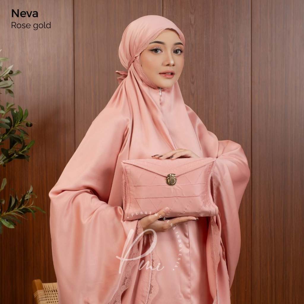 MUKENA 2IN1 DEWASA SATIN SILK PREMIUM NEVA