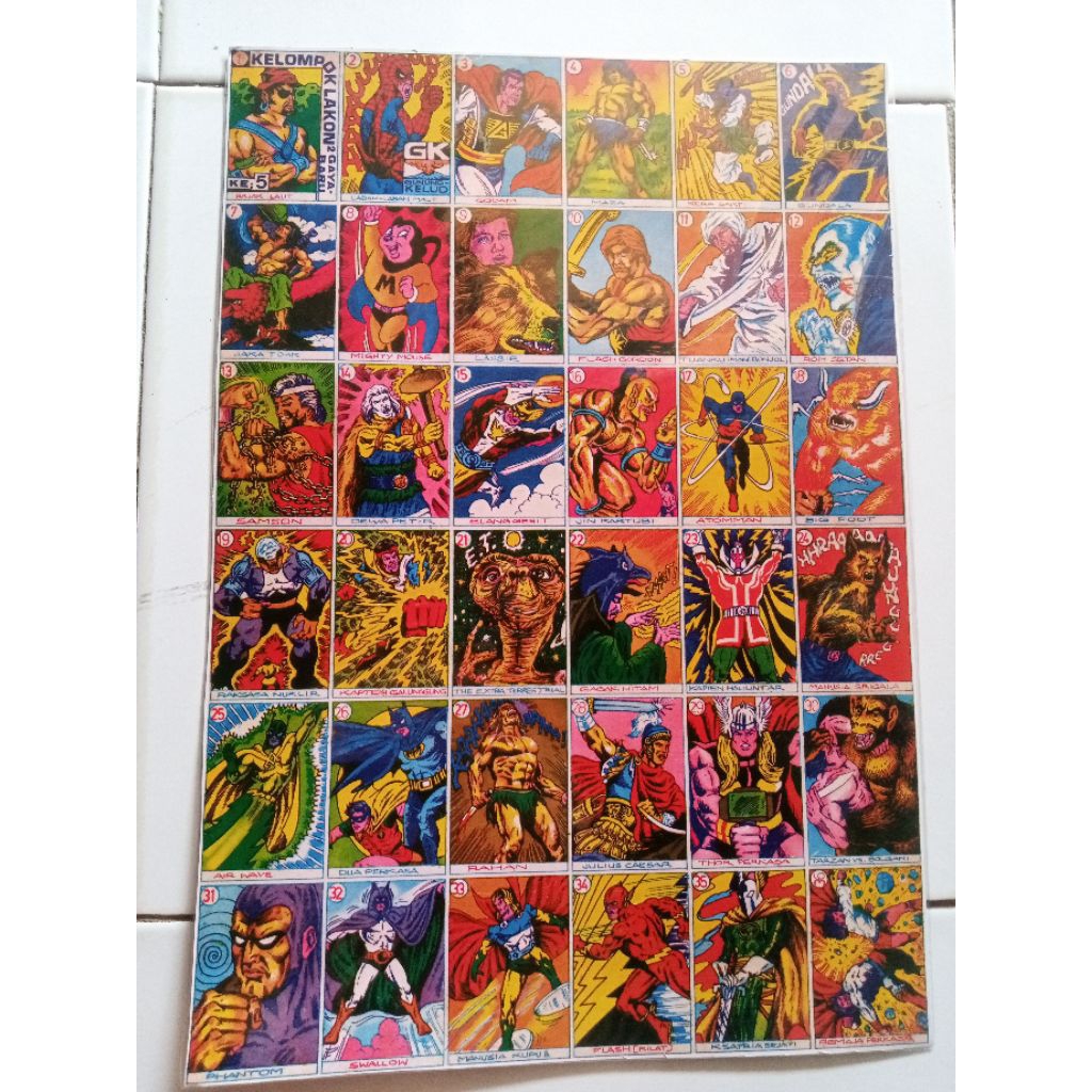 umbul / wayang mainan jadul repro kelompok lakon2 gaya baru ke 5