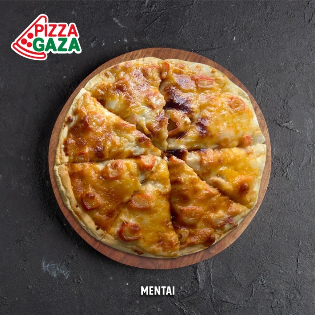Pizza rasa topping Mentai FROZEN Beku Small Medium Large