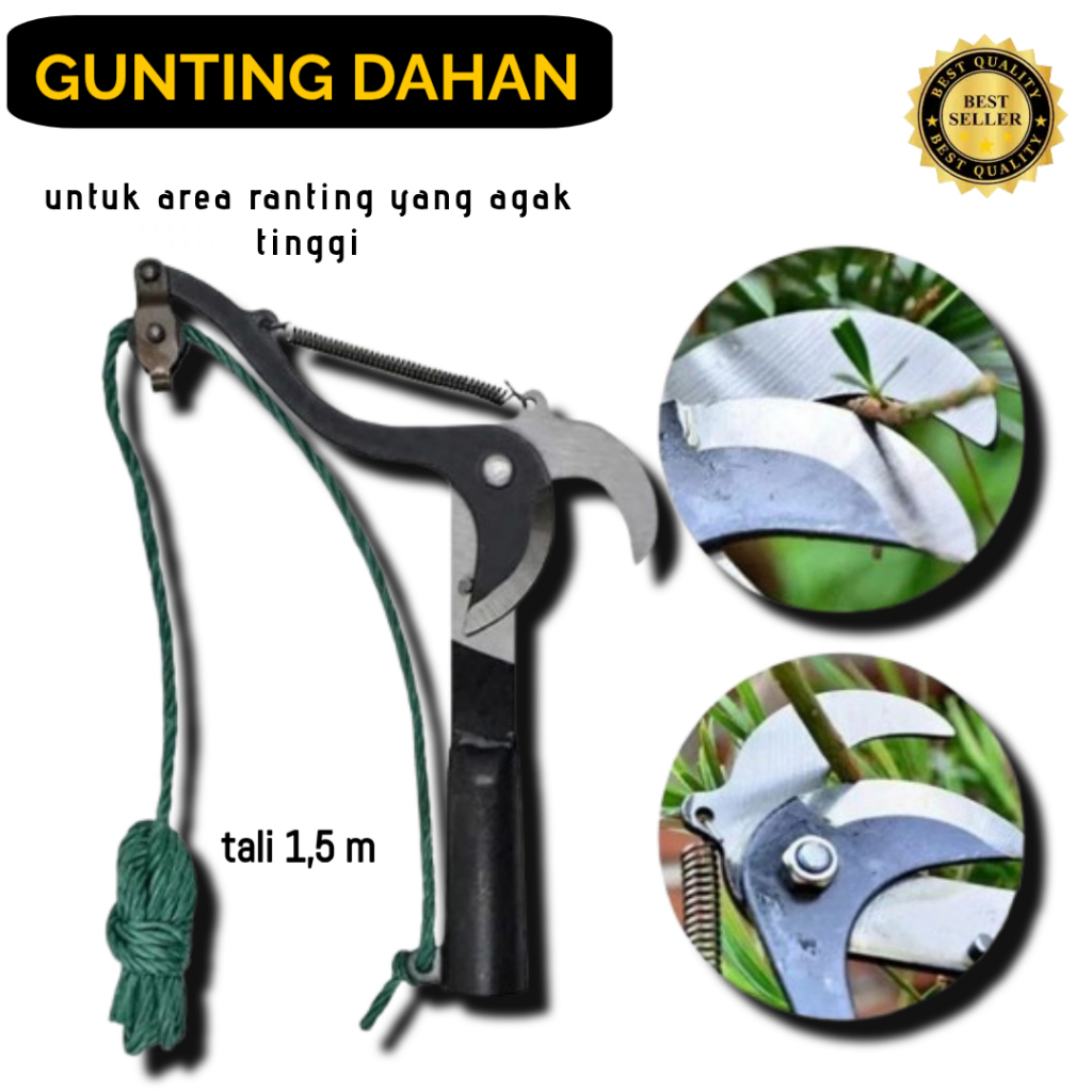 Gunting Dahan Ranting Pohon Alat Potong Dahan Pohon Tarik Tali/GUNTING DAHAN RANTING AREA TINGGI SAM