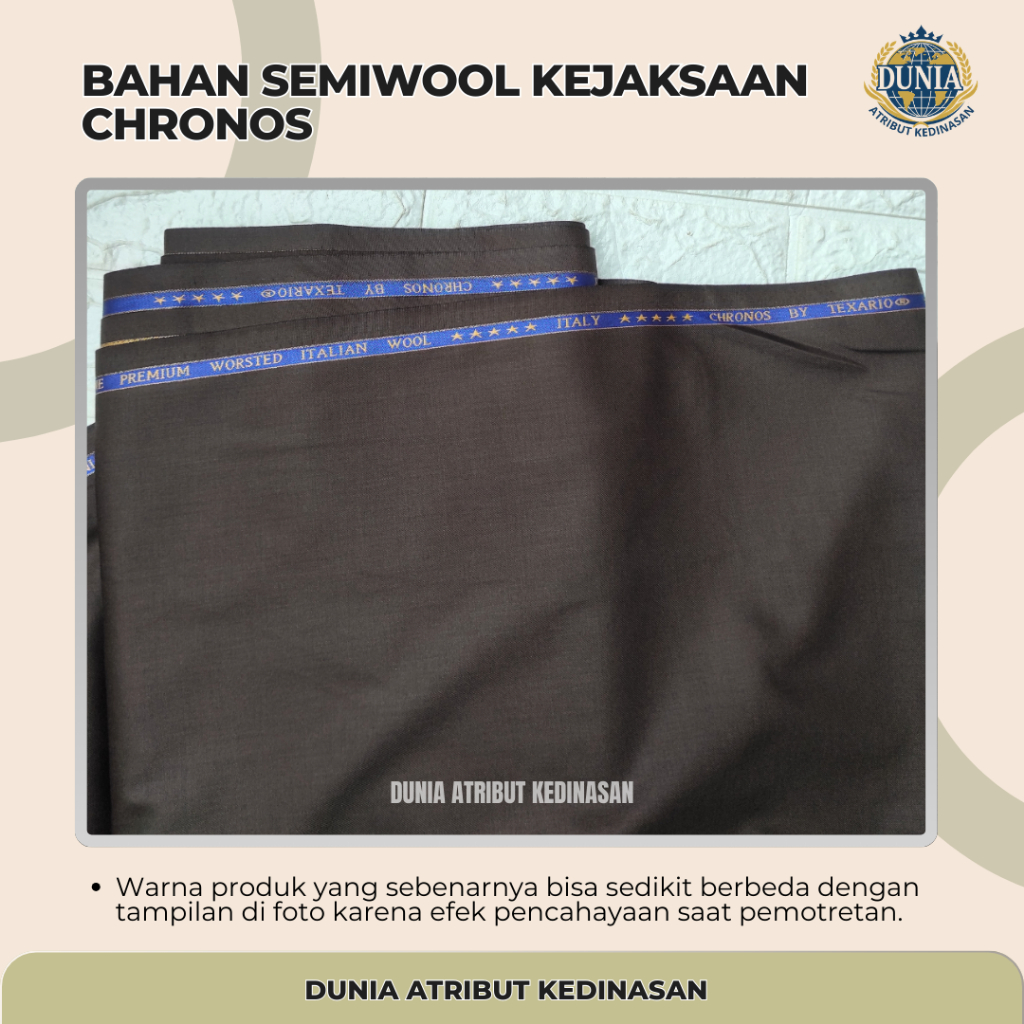 Bahan Semiwool Kejaksaan Chronos Cokelat Gelap 705