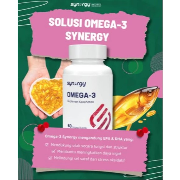 Solusi Nutrisi Synergy Omega 3 EPA DHA