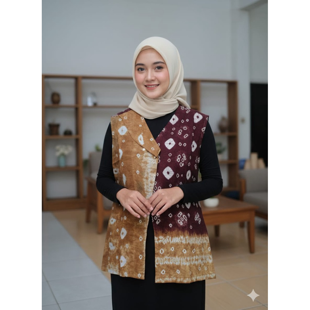 vest jumputan furing tricot