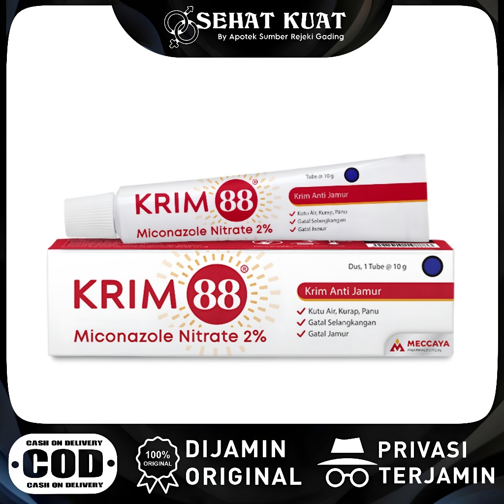 KRIM 88 ANTI JAMUR | Cepat Meresap & Sensasi Dingin Untuk Gatal Selangkangan, Kurap, Kutu Air, Panu