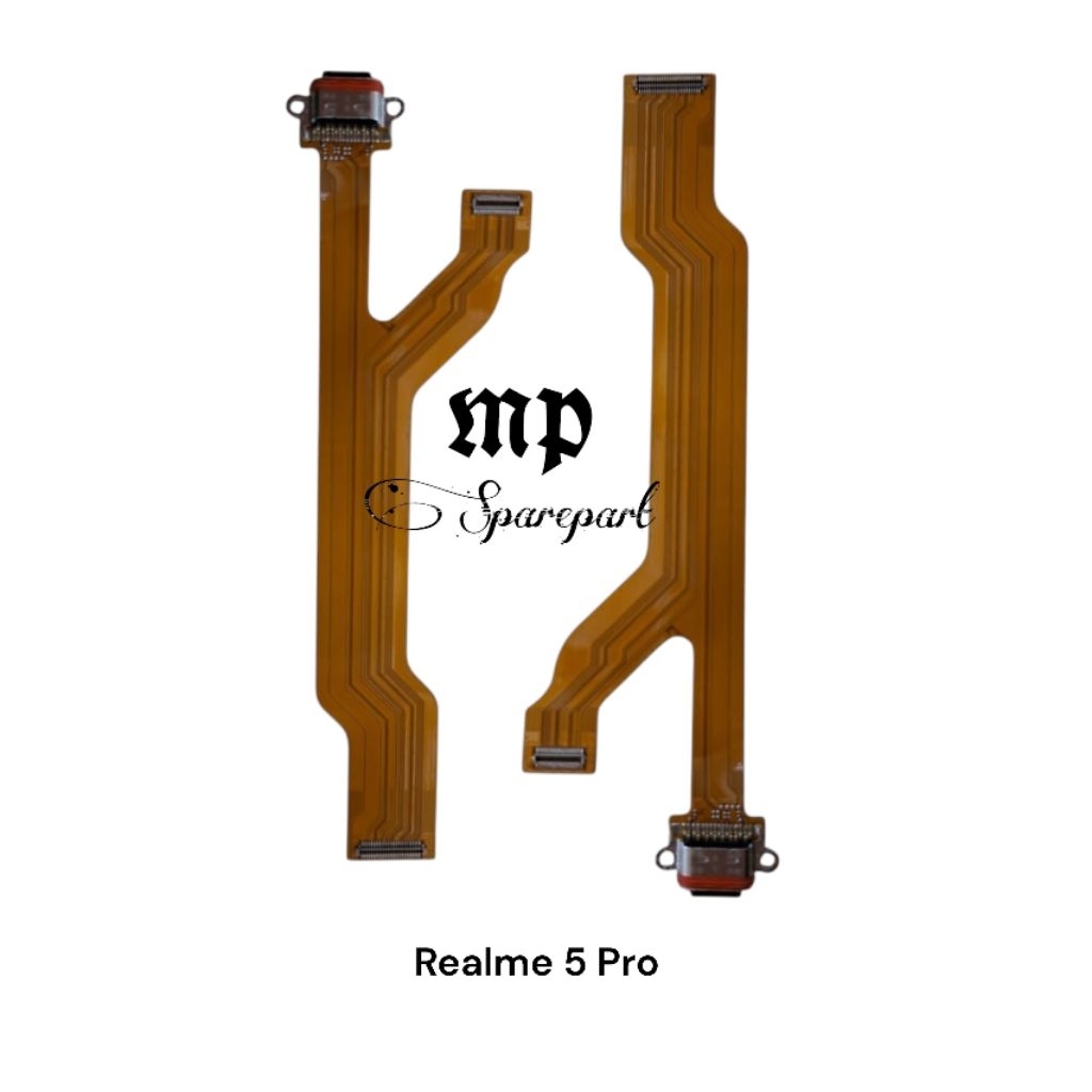 FLEXIBEL CHARGER REALME 5 PRO PLUS KONEKTOR CHARGER ORI