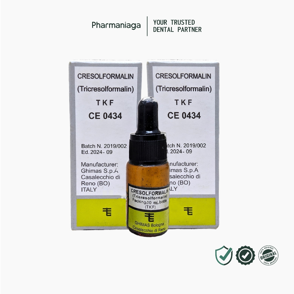 Pharmaniaga - TKF Cresolformalin Ghimas Italy 10ml Tricresolformalina bahan gigi