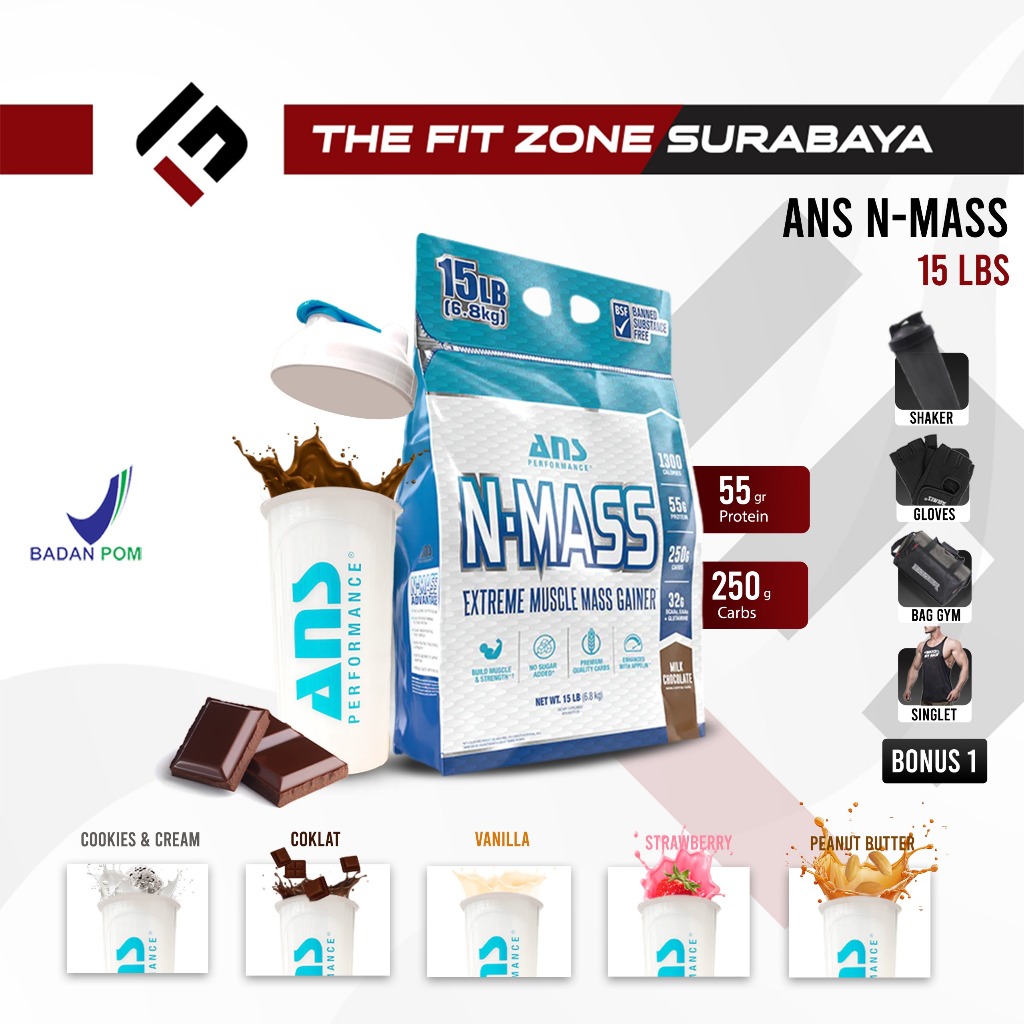 ANS PERFORMANCE N Mass 15 Lbs Extreme Mass Gainer N-Mass