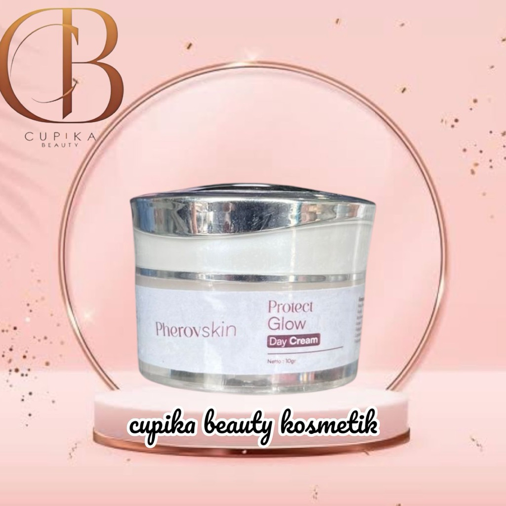 ic] PHEROVSKIN protect glow day cream 10 gr with spf 35 pa +++ glowing skin