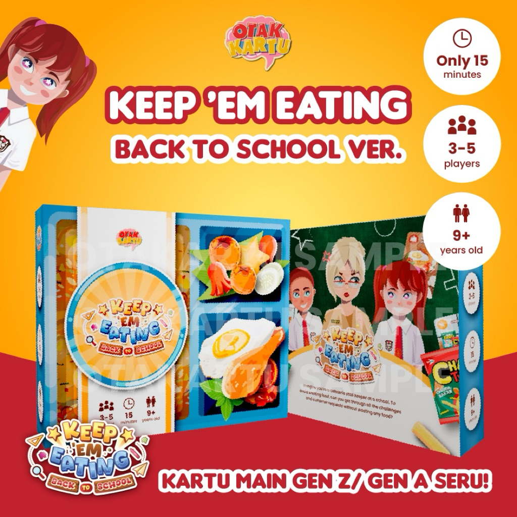 GAME KARTU HANGOUT | Keep ‘Em Eating: Back to school (BTS) | Game anak | Game dewasa