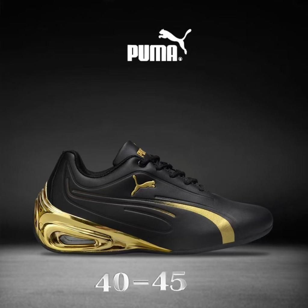Sepatu Puma Sneakers Pria black/Gold
