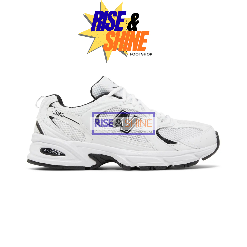 Sepatu NB 530 White Black