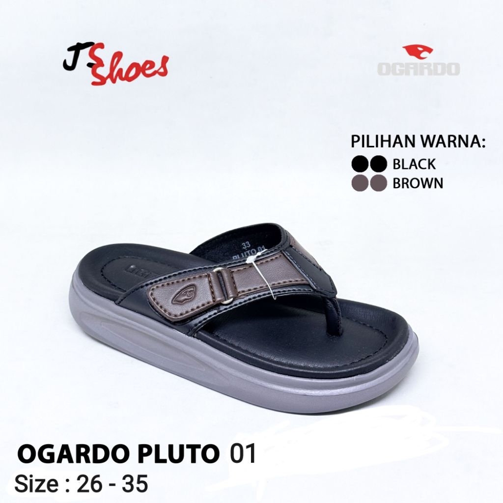 OGARDO PLUTO 01 - SANDAL JEPIT CASUAL ANAK COWOK MERK OGARDO ORIGINAL
