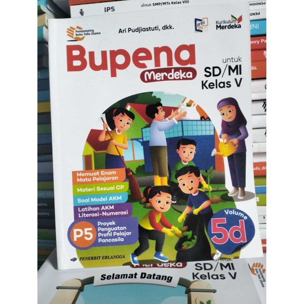 buku bupena p5 kelas 5D Erlangga