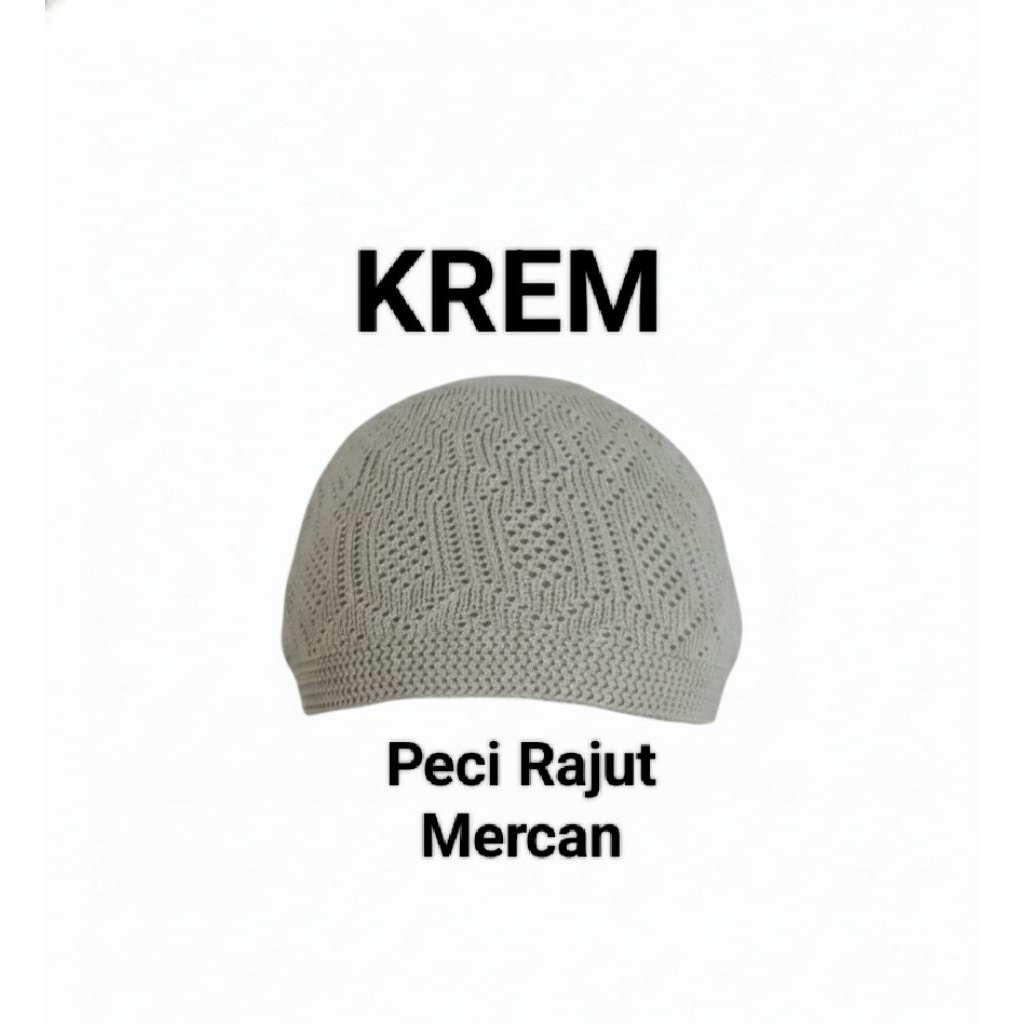 Peci Rajut mercan dewasa