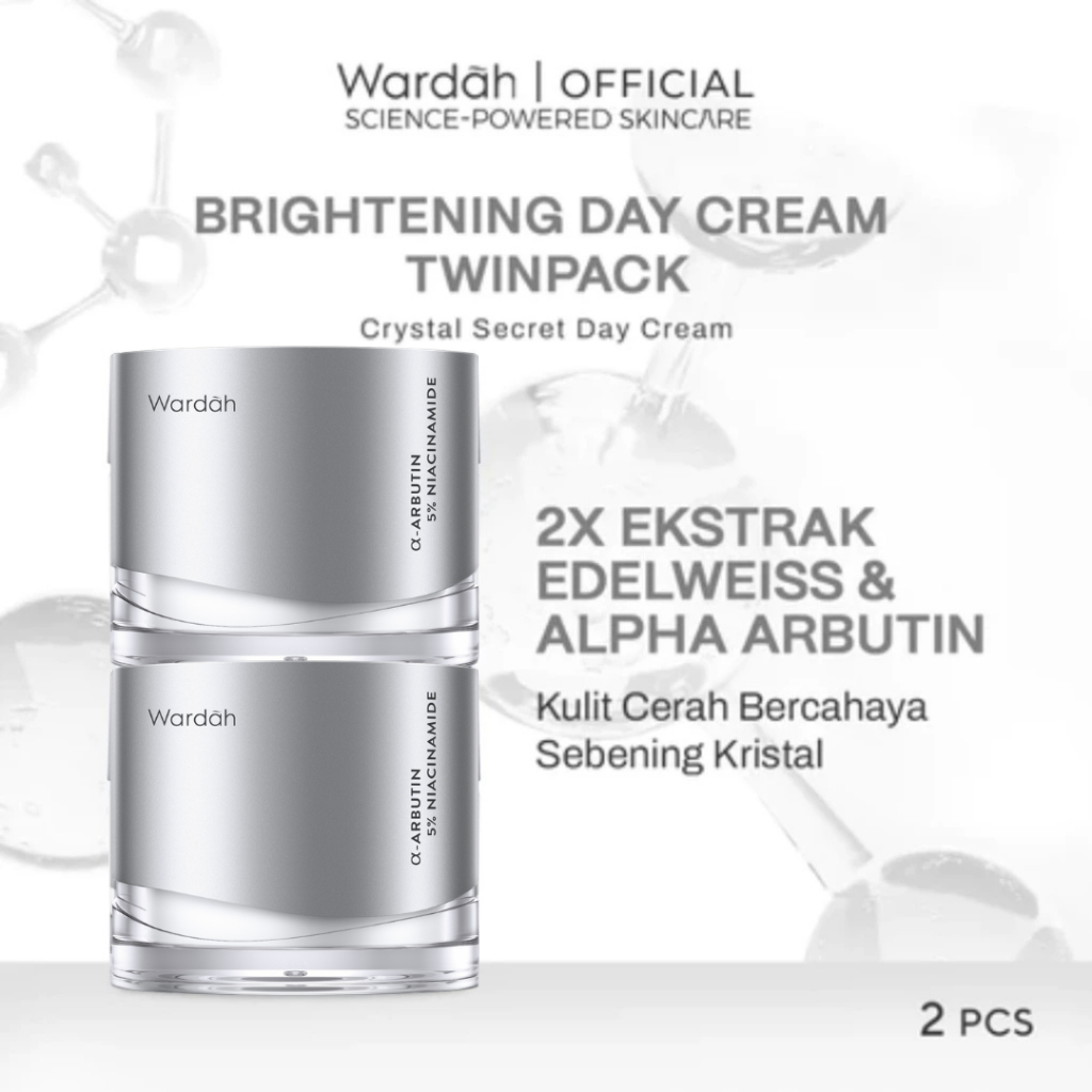 WARDAH Crystal Secret Brightening Day Cream 30 g Twinpack - Skincare
