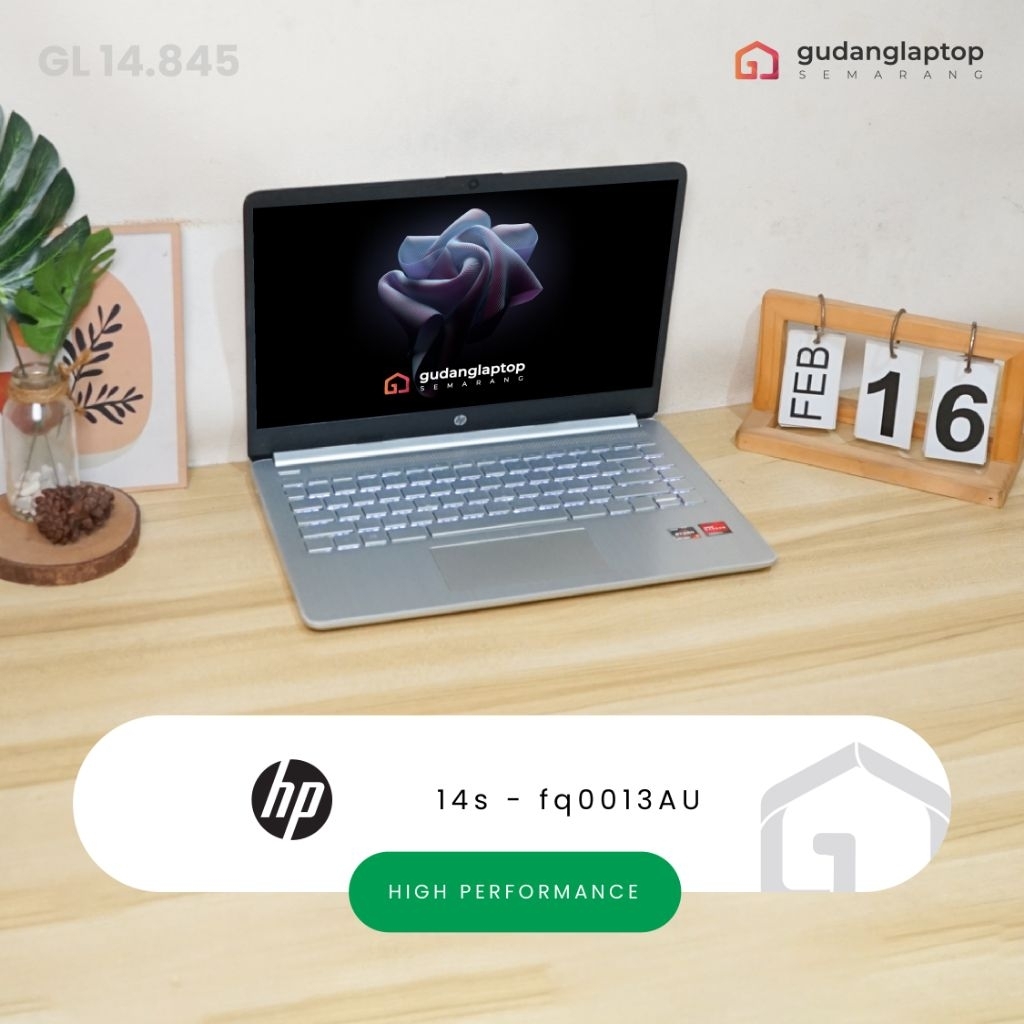 HP 14s - fq0013AU AMD Ryzen 7 - 4700U 8/512 Webcam, WiFi, Bluetooth, Backlight Keyboard | GL14845