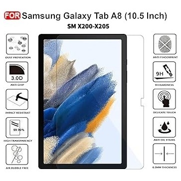 Antigores Samsung Tab A8 10.5"inci 2021 /X200 /X205 / anti gores samsung tab a8 / tempered glass sam