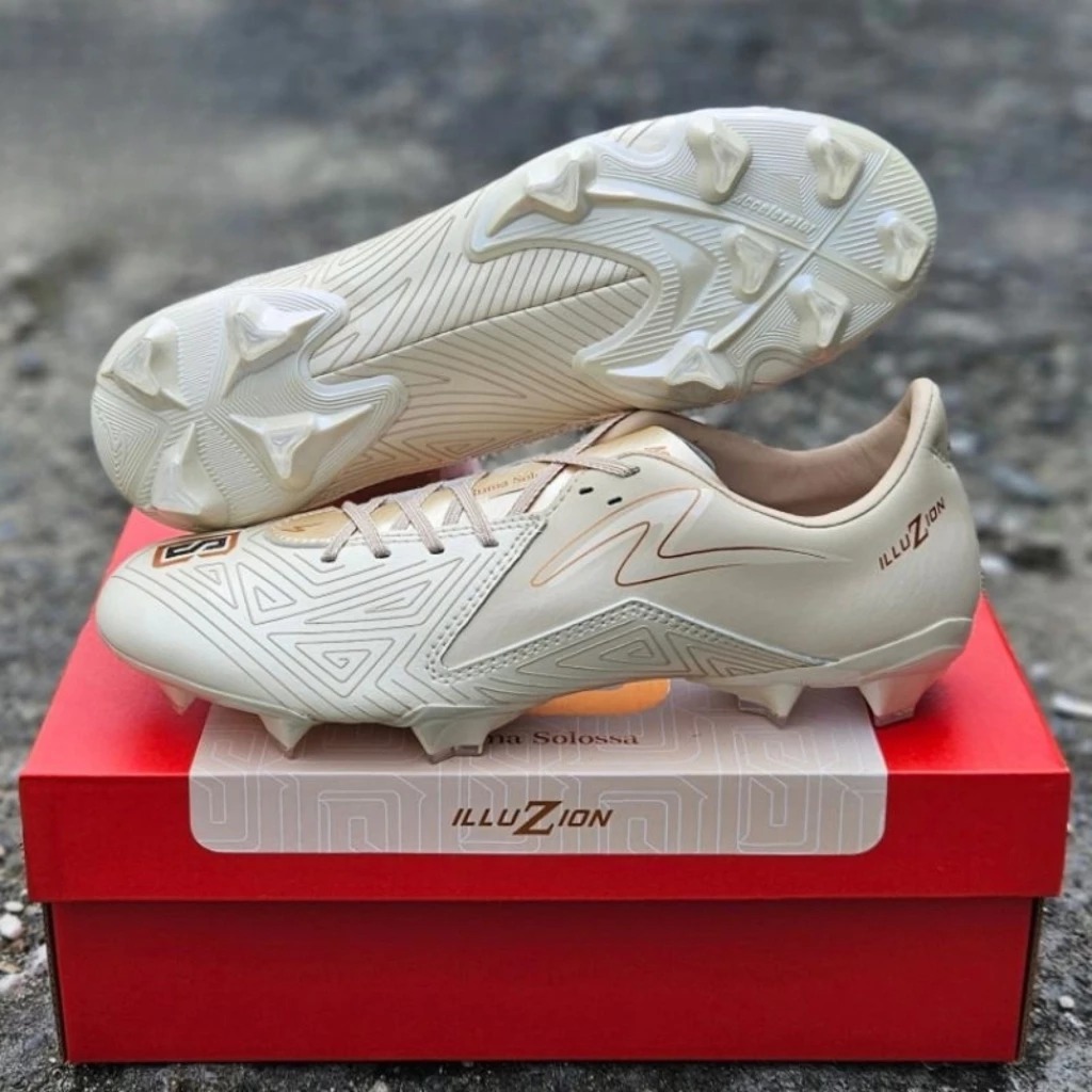 SUPPER SELLER Sepatu Bola Limited Edition Specs Accelerator Illuzion 3 Pro Boaz FG Cream BEST