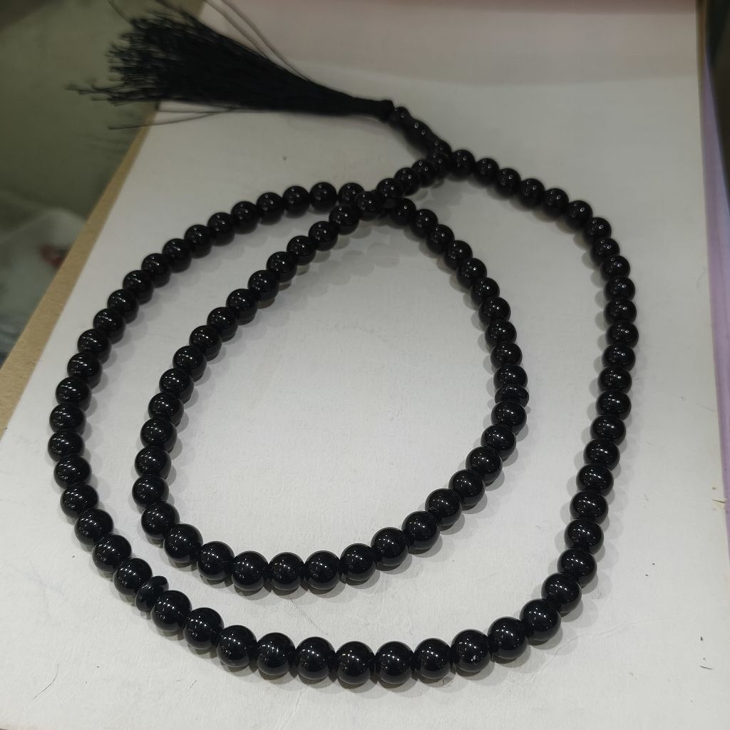 tasbih batu giok hitam pekat 8mm 99 butir