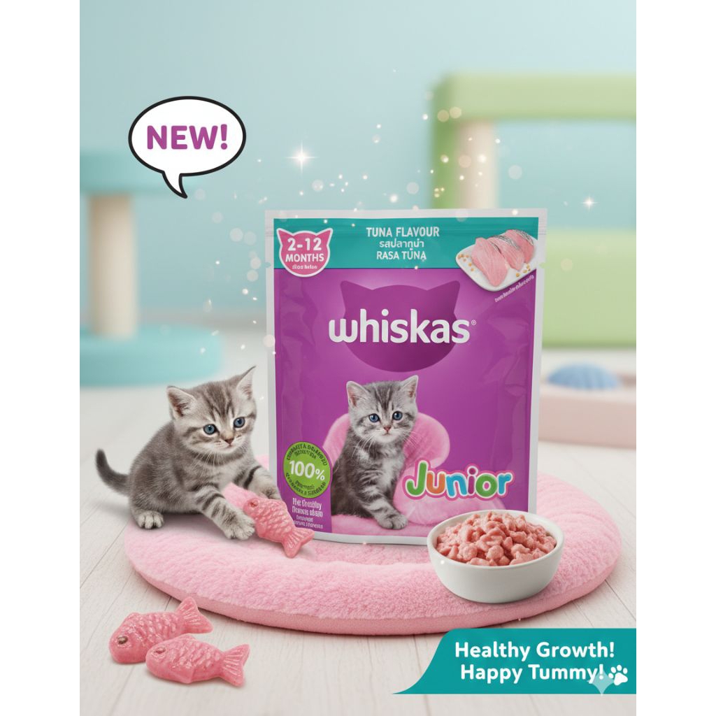 WHISKAS WET FOOD/SNACK KUCING