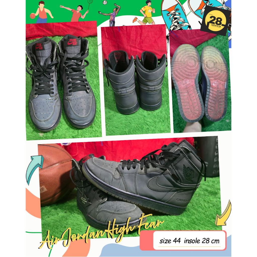 Sepatu sneaker, casual, Blazer AJ bunglon size 44 insole 28cm