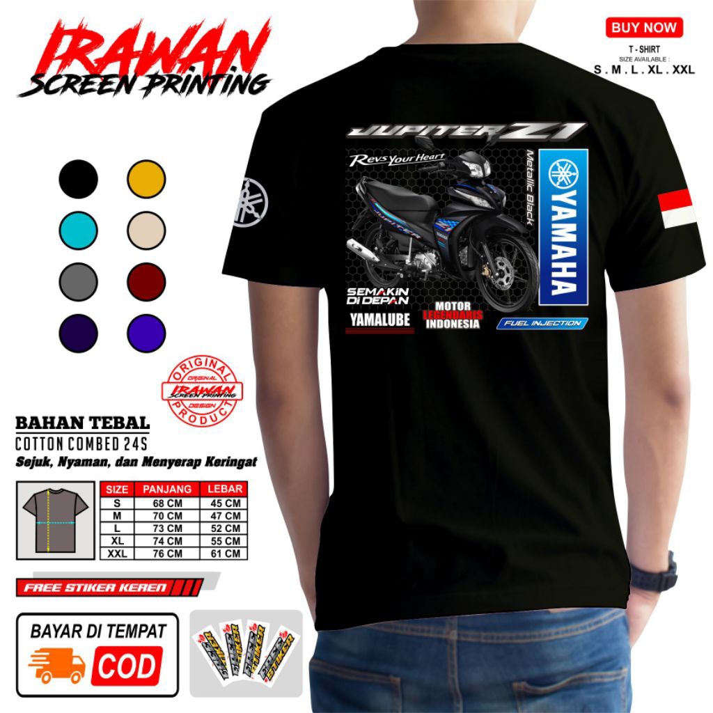 KAOS YAMAHA JUPITER Z1 2025 METALLIC BLACK