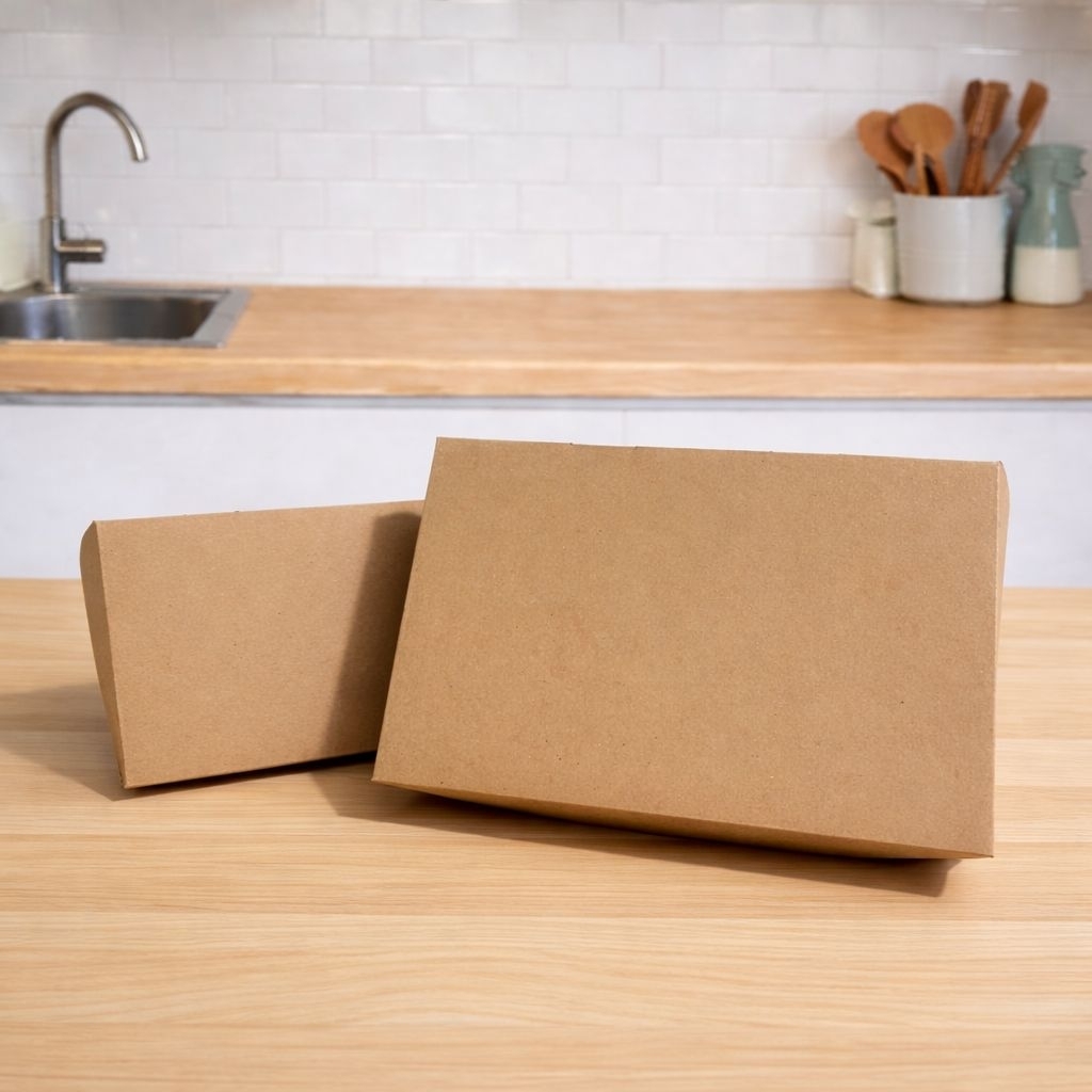 Paper Lunch Box Craft Size L290gr Laminasi  box nasi ayam geprek  goreng kebuli uduk pecel lele sing