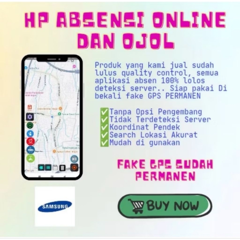 HP ABSEN | HP ABSENSI ONLINE | FAKE GPS