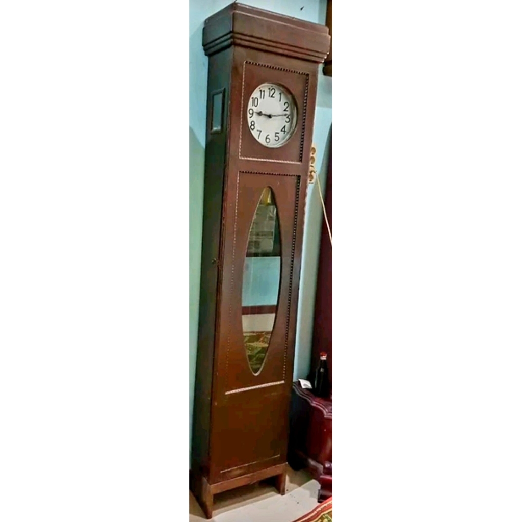 Jam lemari Tua Jerman Junghans 2 rantai pemberat