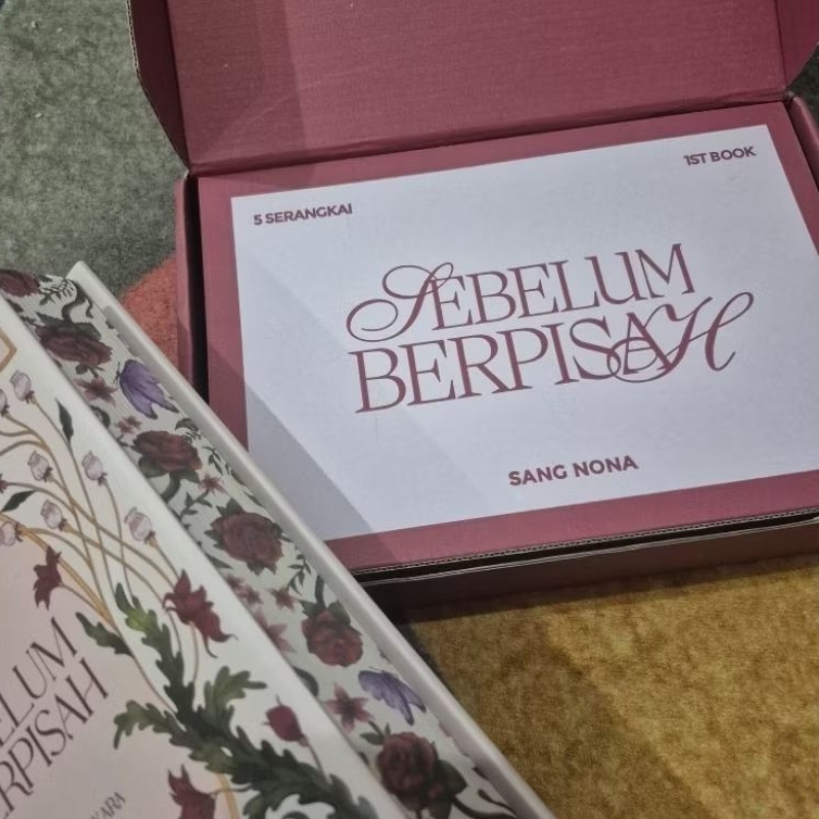 [READY STOCK] Preloved Novel Sebelum Berpisah - nonamerahmuda hc print edge