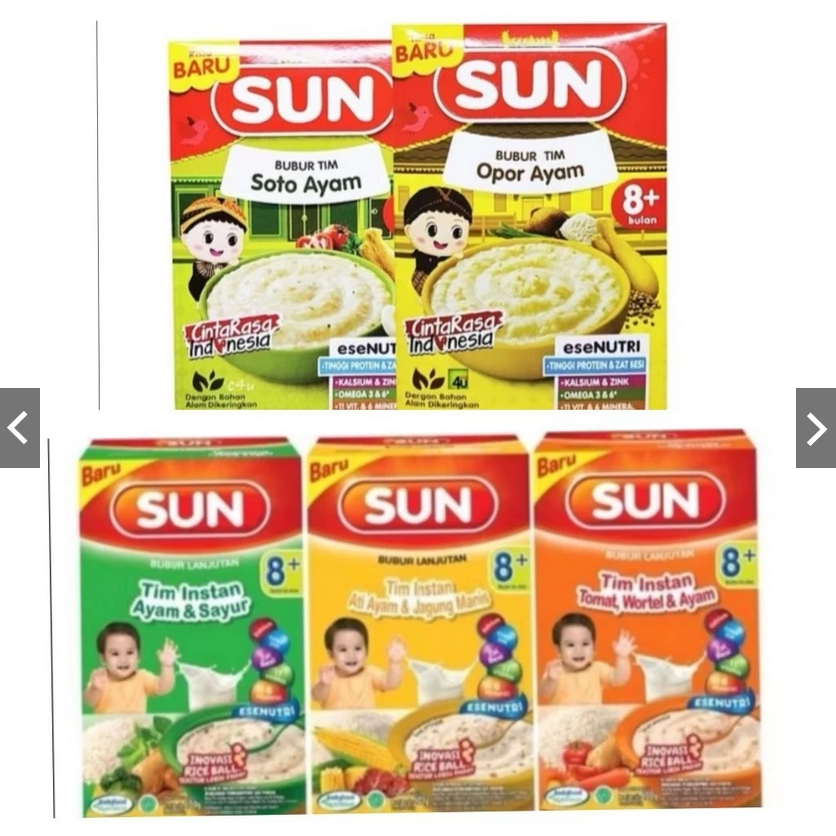 SUN Bubur Tim Bayi  ukuran 100 gr - bubur Tim instan sun