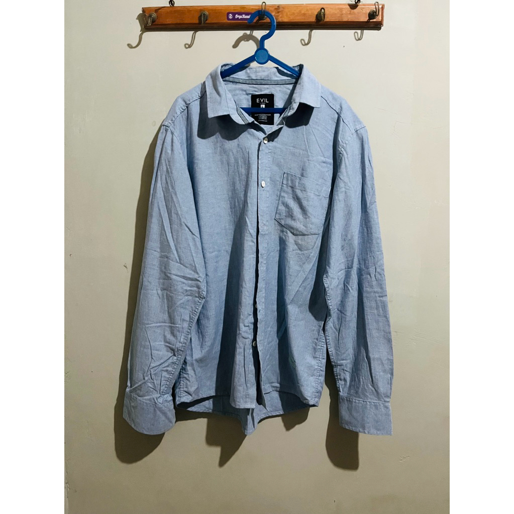 Preloved Kemeja EvilArmy (Denim L)