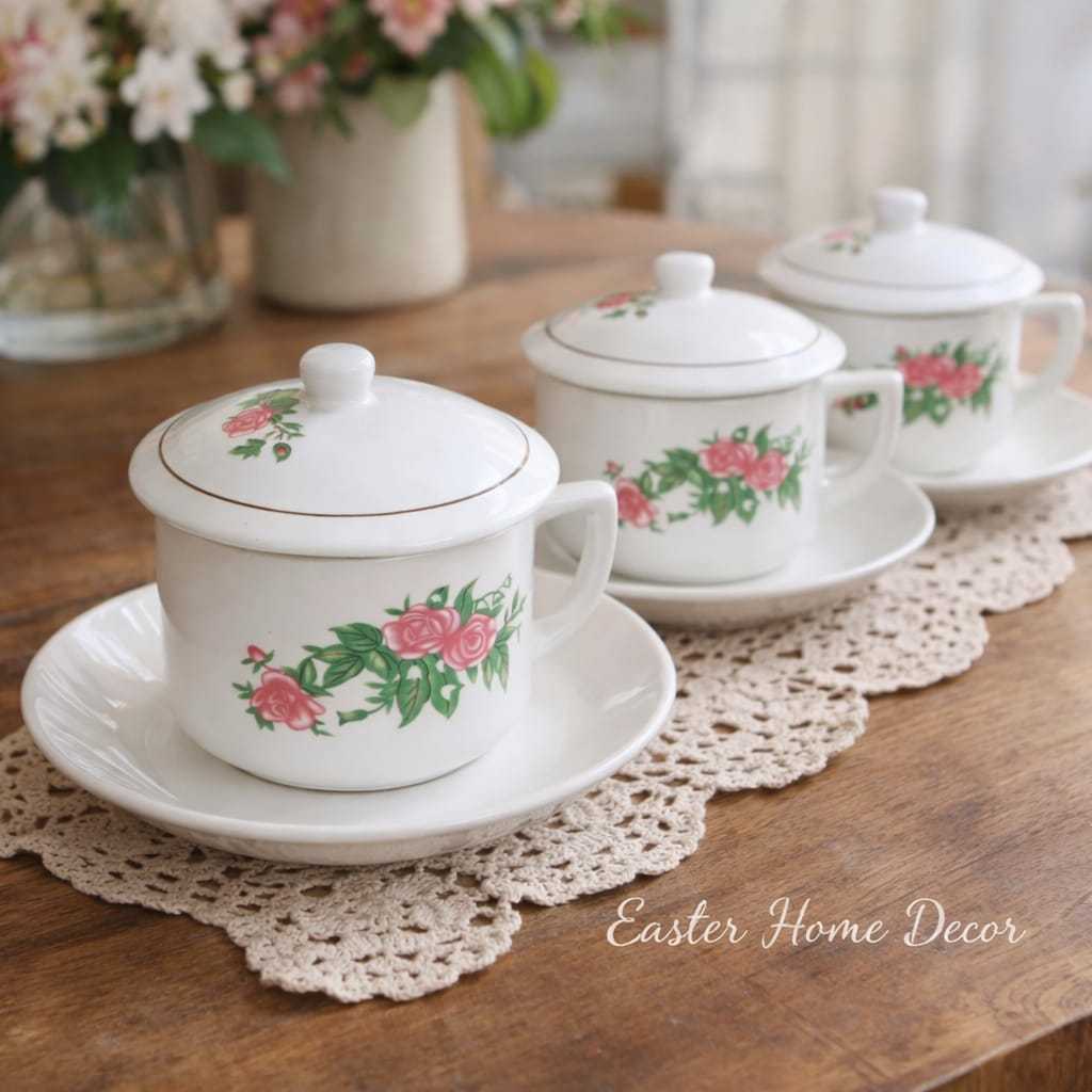 CANGKIR KOPI JADUL/ CANGKIR KOPI KLASIK/CANGKIR KOPI BUNGA/CANGKIR KOPI VINTAGE/CANGKIR KOPI WARKOP 