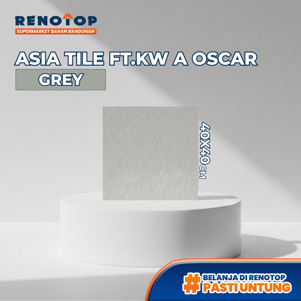 Renotop | Keramik Asia Tile Oscar Black Brown Grey 30x30 40x40 KW A Lantai Kasar