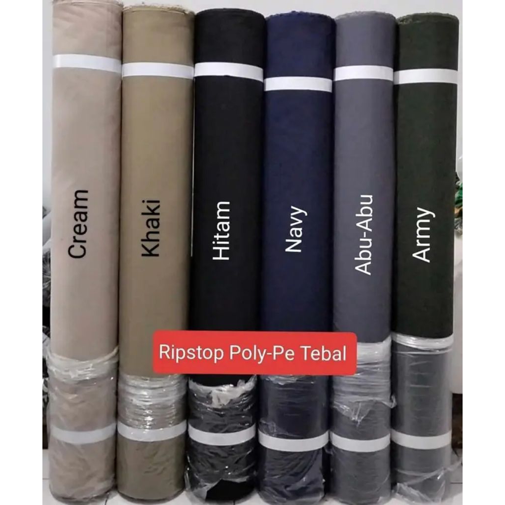 bahan kain ribstop pe