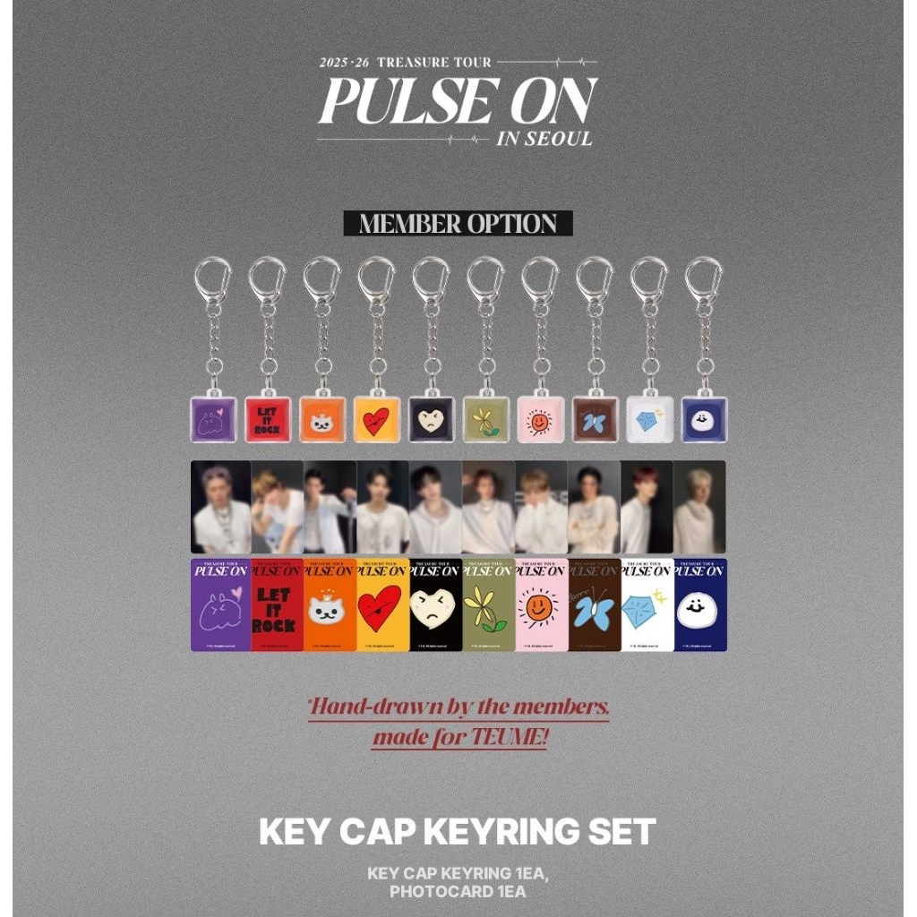 treasure doyoung key cap md pulse on 2025 tour in seoul keycap pc photocard dobby pob merch trejo tr