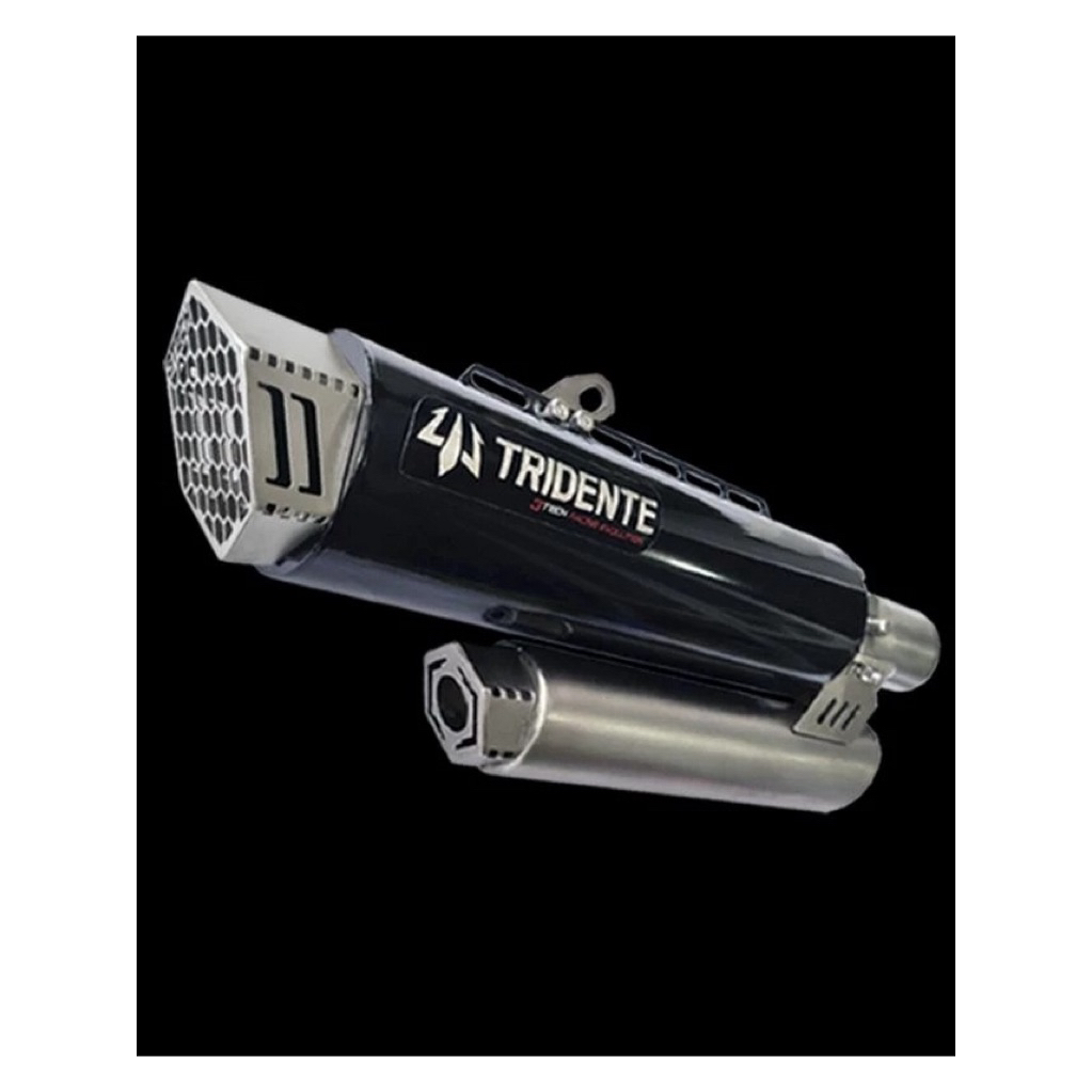 Silencer Only 250CC Knalpot 3 Suara 3Tech Tridente F23 Modular Original