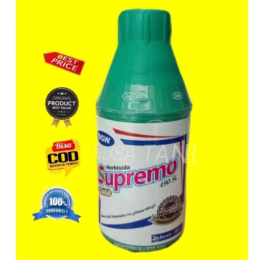 HERBISIDA SUPREMO 490 SL 200ML PEMBASMI GULMA AMPUH DARI SYGENTA