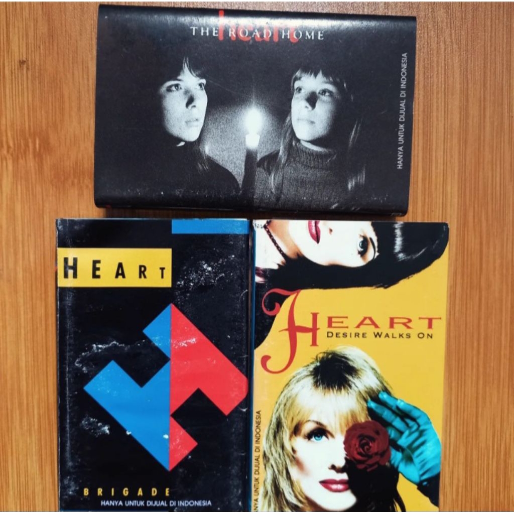 Kaset Heart - The Road Home / Brigade / Desire Walk On (Sepaket)