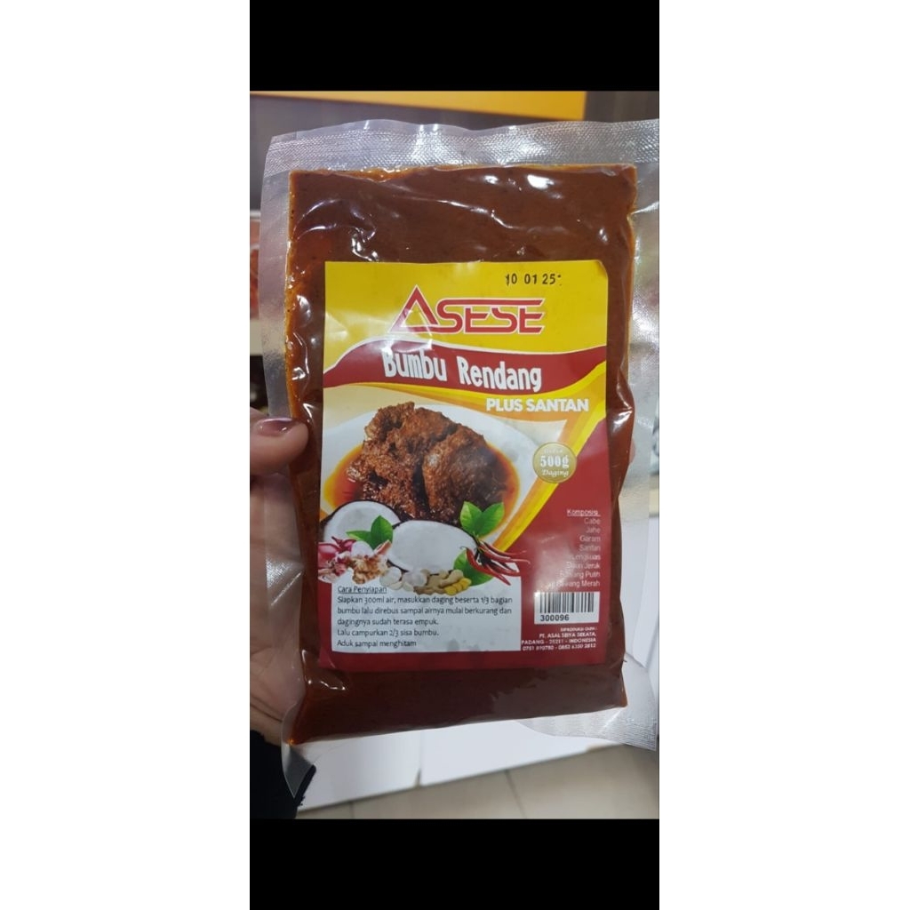 Bumbu Rendang Asese + Santan